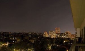 Wilshire Corridor North view at night